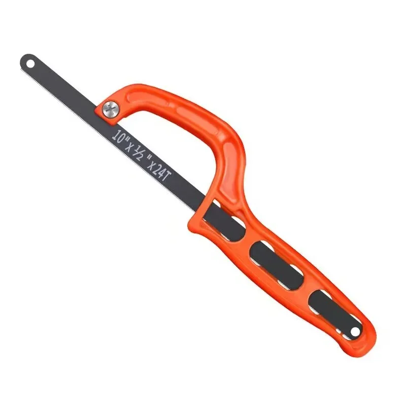 Garden Hand Trowel - 1PC ミニのこぎり赤調整可能な弓のこ木工のこぎりポータブルハンドソープラスチックハンドルハンドツールガーデンハンドツール