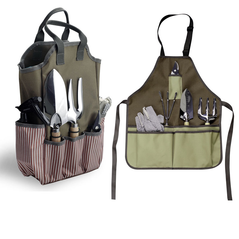 Gardening Tools Heavy Duty - ガーデニングツールセット 12点セット 高耐久性 防錆ステンレス鋼製ハンドツール オーガナイザーハンドバッグ付き キャリーバッグ付きエプロン