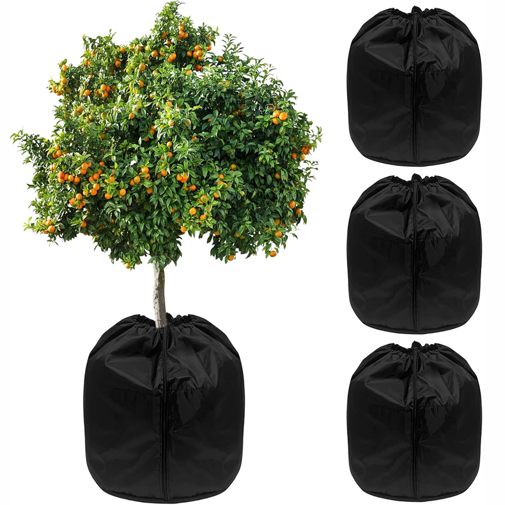 Outdoor Planting Bag - 冬の植物カバー霜よけバッグ屋外庭園低木樹木鉢植え植物保護オックスフォード布凍結防止保温カバー