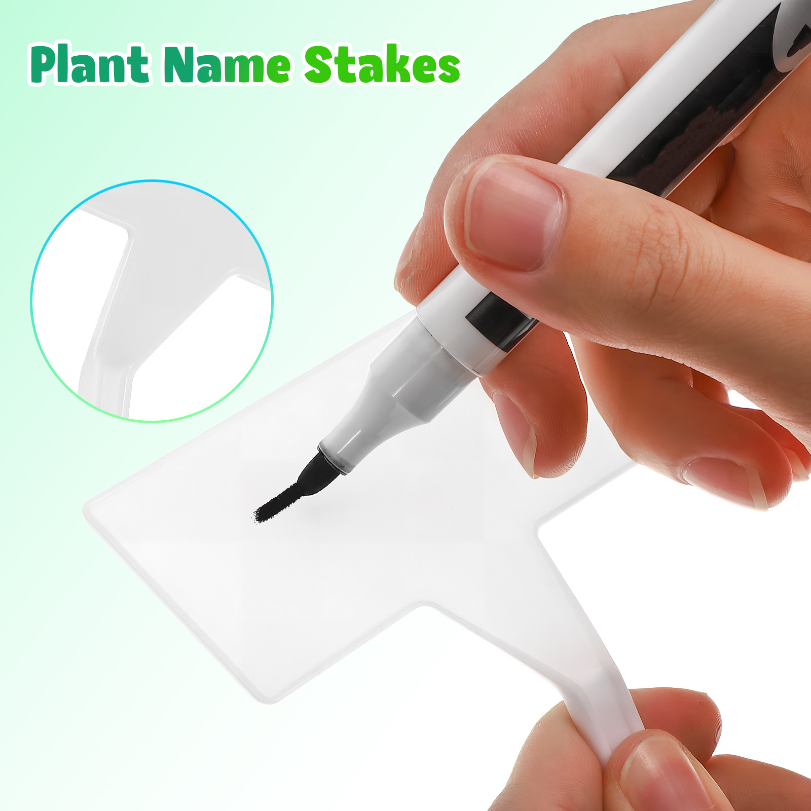 Gardening Tools Names - 35個入り 植物ラベルステーク 無地プラスチックタグ 室内・屋外用 ガーデンマーカー 植物名タグ