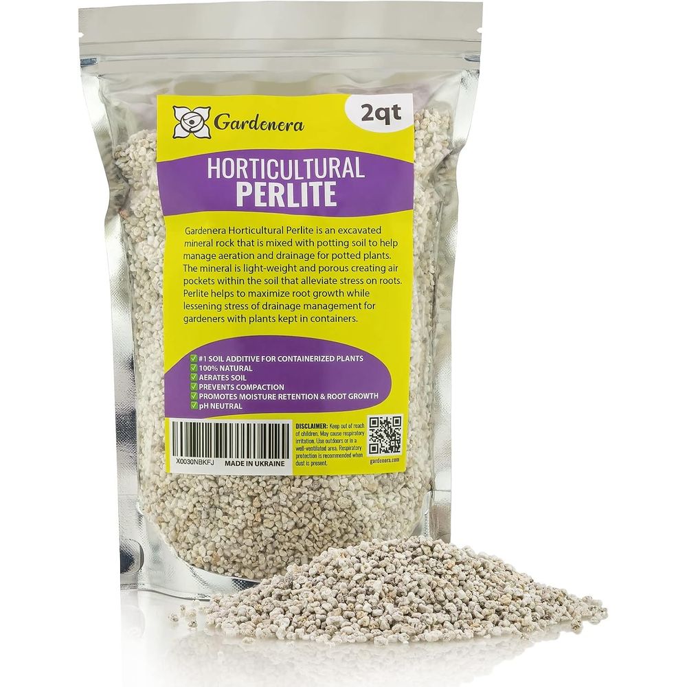 Horticulture Soil Perlite - 有機パーライト - 中級園芸用土壌改良剤（屋内および屋外植物用）、排水管理、成長促進（2）