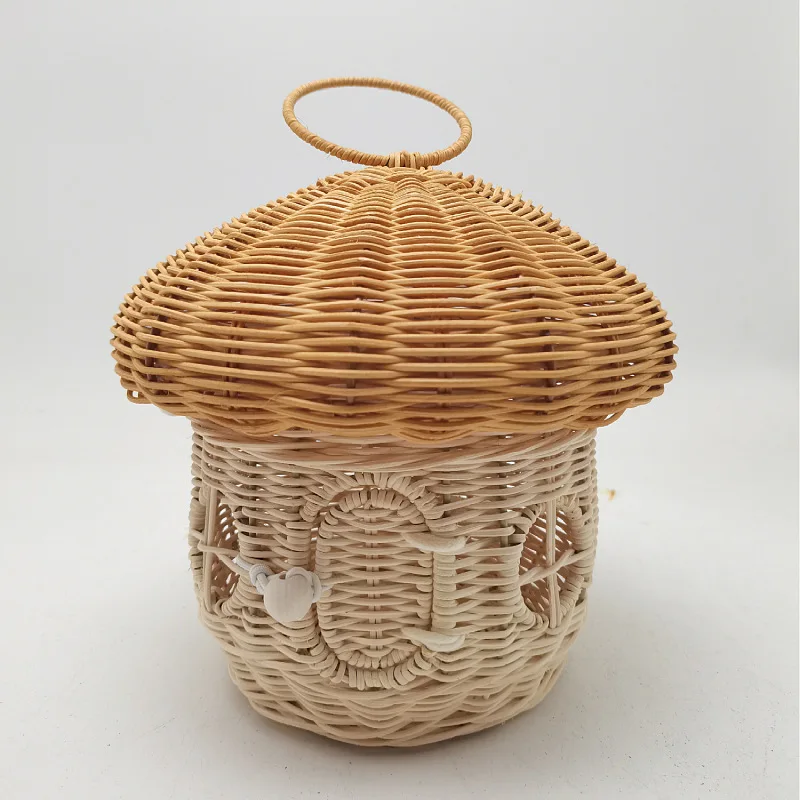 屋外ピクニックバスケットキノコ収納袋籐織バスケットキャンプポ - Outdoor Planting Bag のレビューと価格