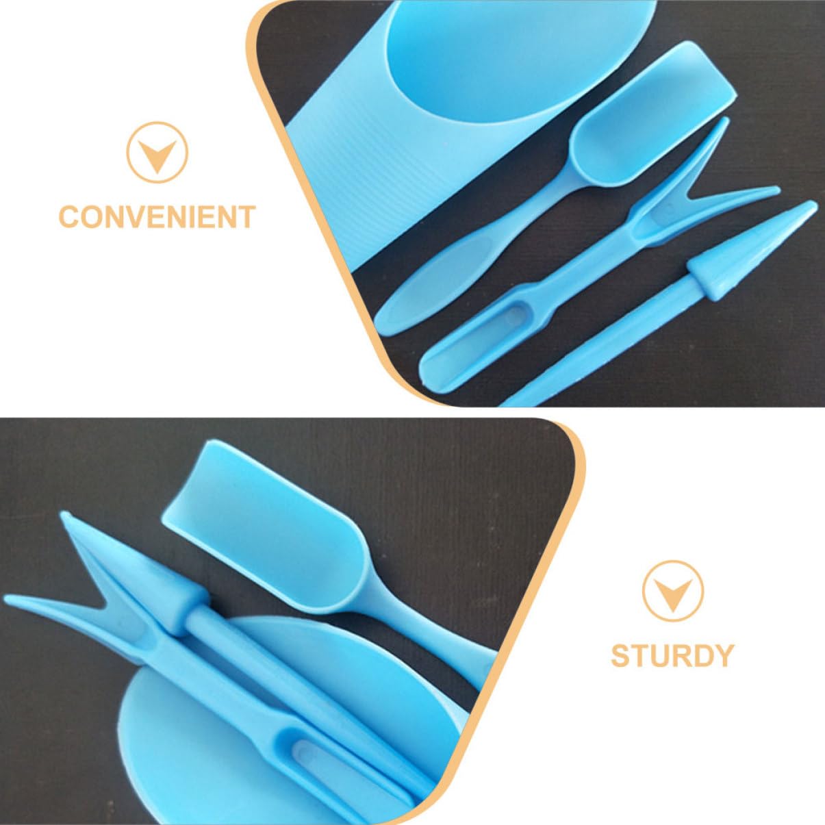 4 ピース/セット、プラスチック耐久性のあるバケツシャベル鉢 - Gardening Tools Shop のレビューと価格