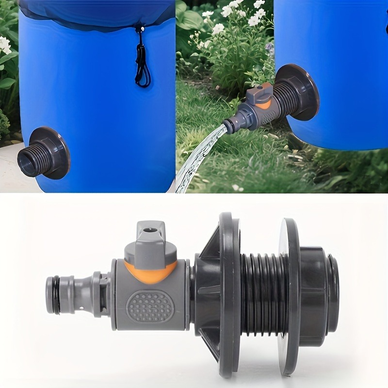 PVC/IBCウォーターバレルアダプター、バルブ付き耐久性の - Gardening Tools Kit For Home Garden のレビューと価格