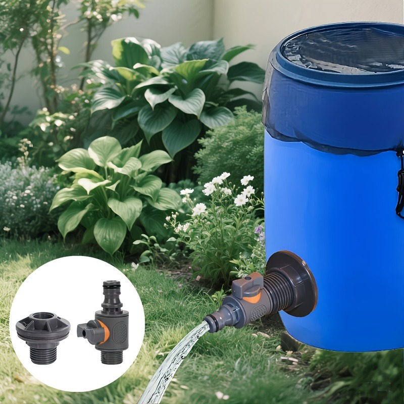 PVC/IBCウォーターバレルアダプター、バルブ付き耐久性の - Gardening Tools Kit For Home Garden のレビューと価格