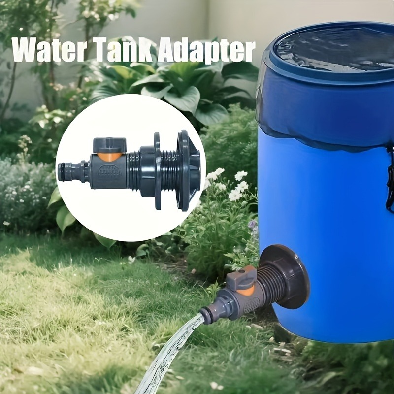 PVC/IBCウォーターバレルアダプター、バルブ付き耐久性の - Gardening Tools Kit For Home Garden のレビューと価格