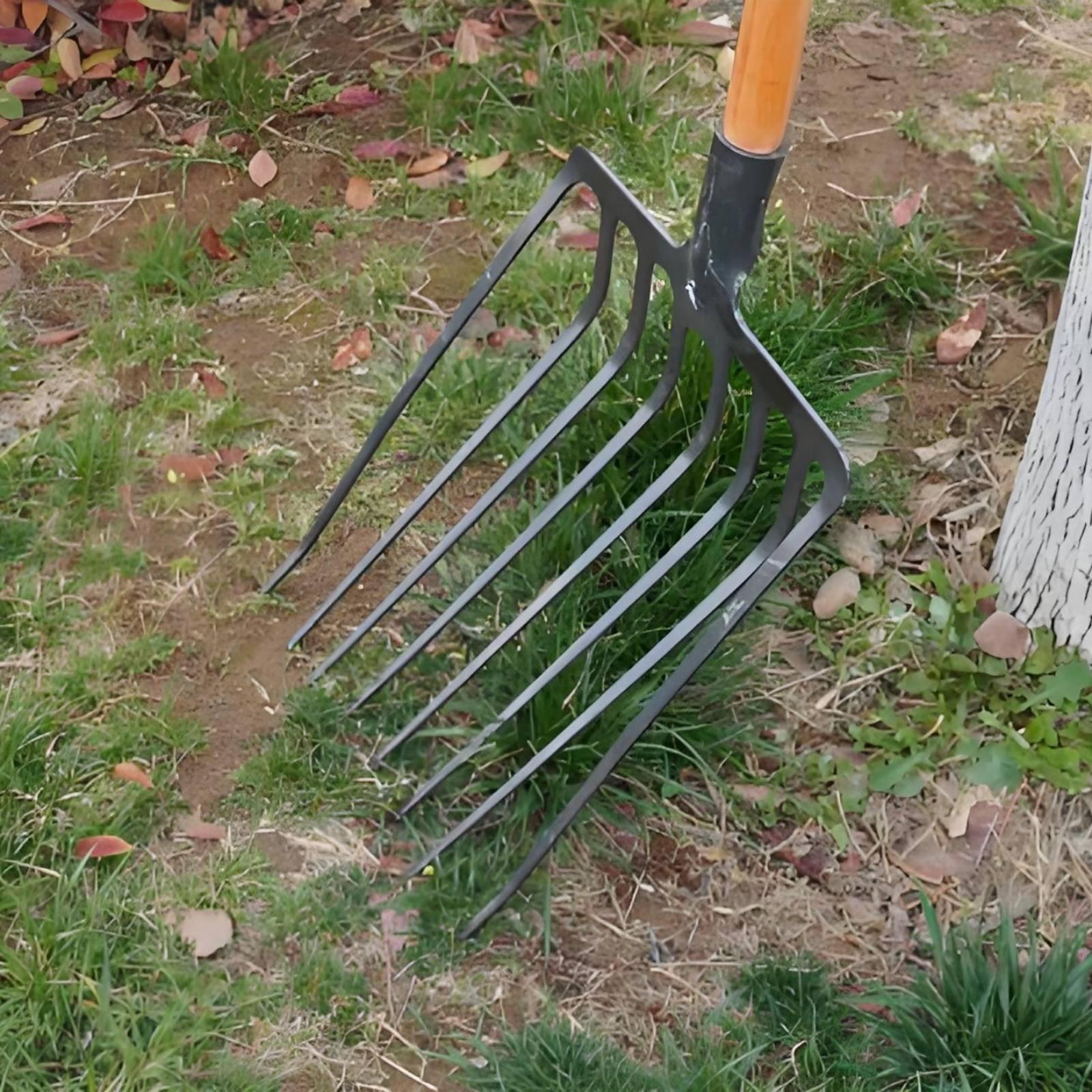 マンガン鋼製農業用フォーク、頑丈な園芸用具、多爪式農場用フォ - Gardening Tools Heavy Duty のレビューと価格