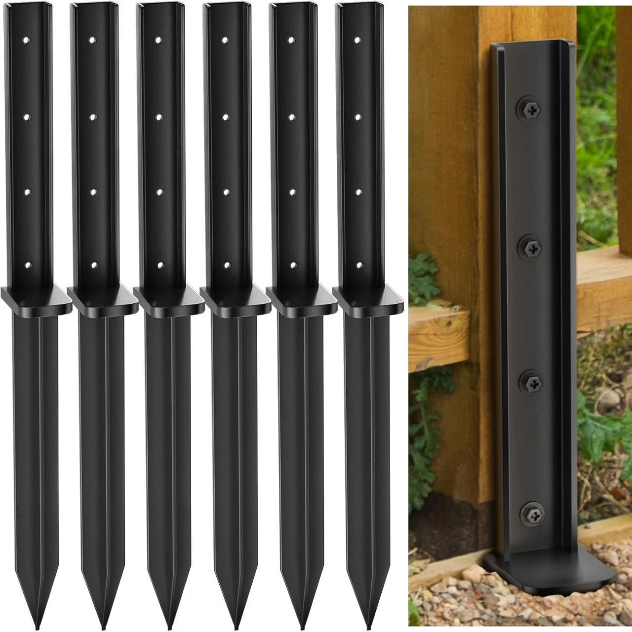 2 個フェンス修理アンカーフェンス金属補強ツールキットリアア - Gardening Tools Kit For Home Garden のレビューと価格