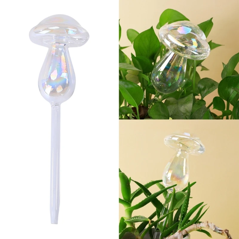 1/2 個ガラスストロー自動植物散水電球自己散水キノコ水装置 - Gardening Tools Kit For Home Garden のレビューと価格