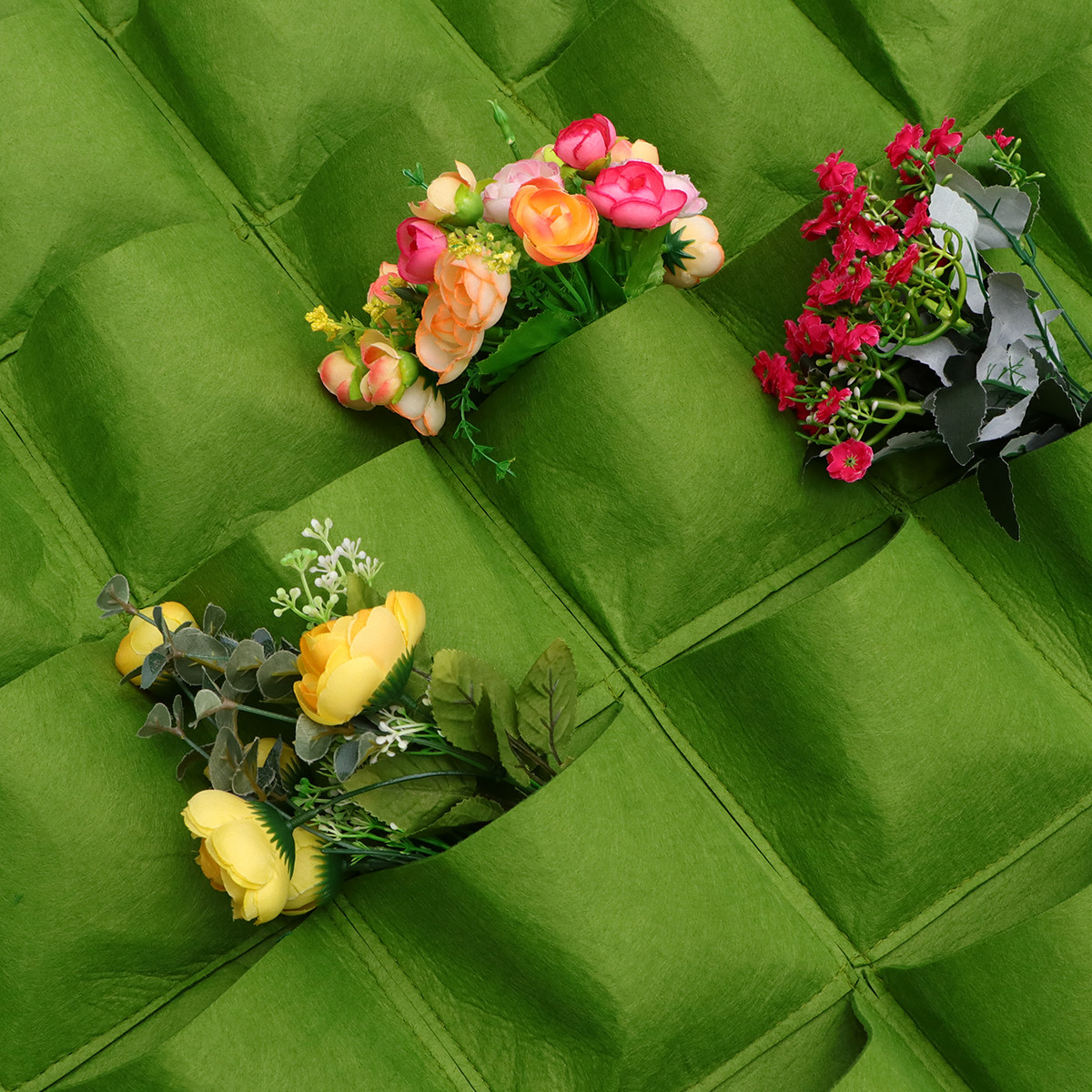 12ポケット縦型壁掛けフェルト植栽バッグ、屋内外庭園用、省ス - Outdoor Planting Bag のレビューと価格