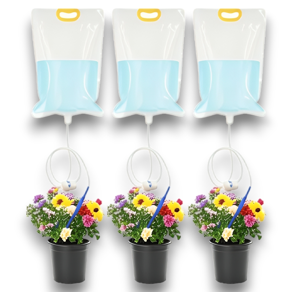 3.5L自動給水バッグ、水流量調整可能な植物点滴灌漑バッグ、 - Outdoor Planting Bag のレビューと価格