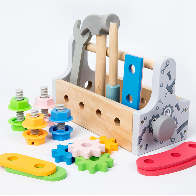 子供ツールボックス木のおもちゃごっこ遊びセットナット分解ネジ - Gardening Tools For 8 Year Olds のレビューと価格