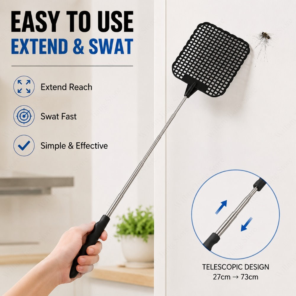拡張設計の手動式ハエたたき、実用的な蚊虫忌避ツール、家庭、キ - Gardening Tools Essential のレビューと価格