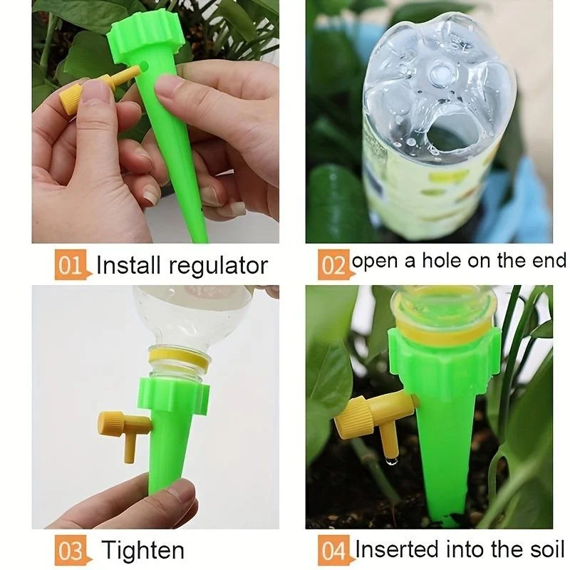 10個入り 花用調整可能自動点滴灌漑システム 家庭用バルコニ - Gardening Tools Kit For Home Garden のレビューと価格