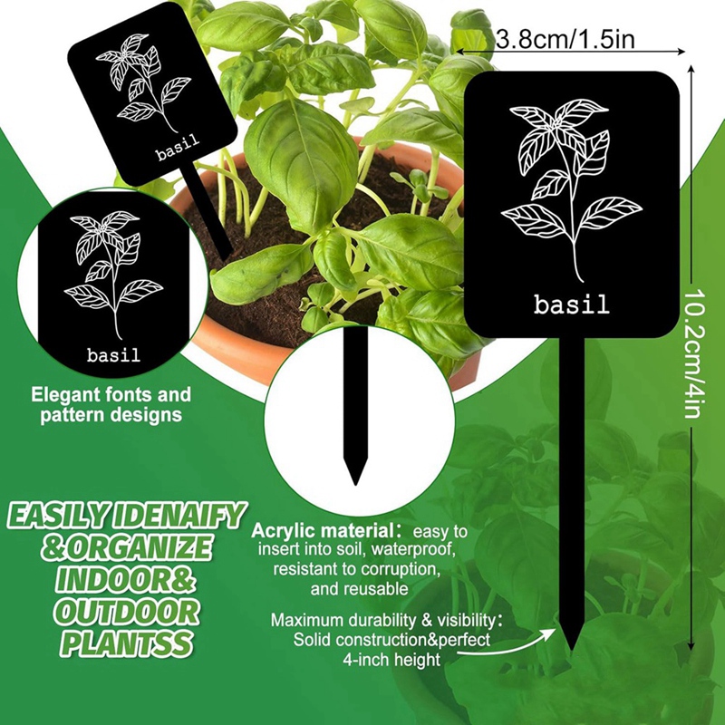 24 個のアクリル製植物ラベルサイン 12 スタイル ガーデ - Gardening Tools Names のレビューと価格