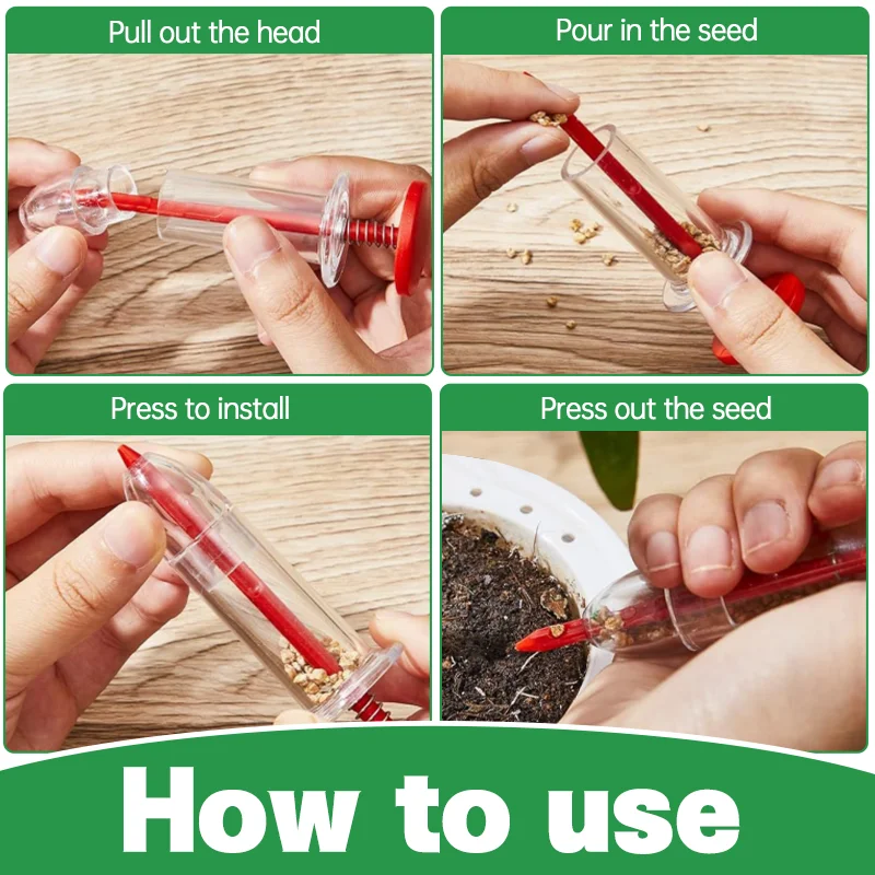 2-in-1ミニ手動精密播種ツール、庭の植え付け、鉢植え、畑 - Gardening Tools Essential のレビューと価格