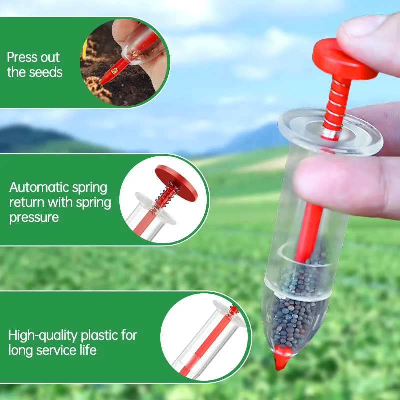 2-in-1ミニ手動精密播種ツール、庭の植え付け、鉢植え、畑 - Gardening Tools Essential のレビューと価格