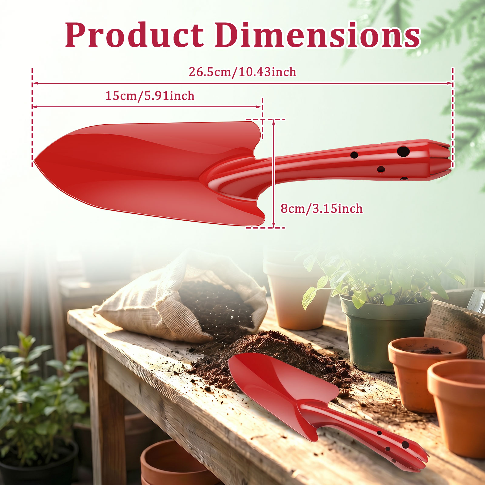 ガーデントロウェル 錆びにくい金属製ガーデンハンドシャベル  - Garden Hand Trowel のレビューと価格