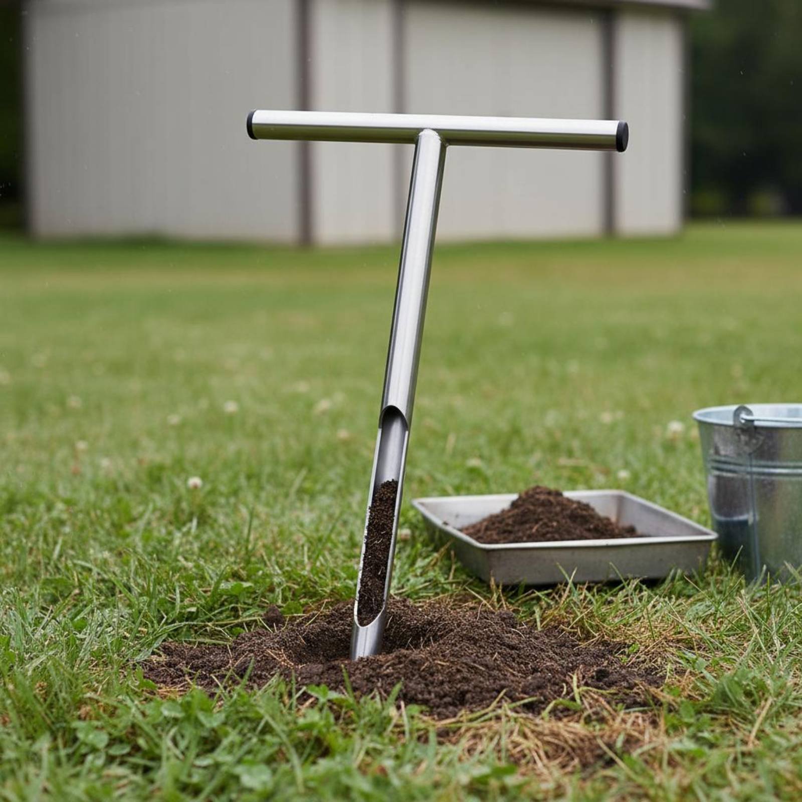 ステンレス鋼土壌サンプラー 使いやすい T ハンドル土壌サン - Gardening Tools Heavy Duty のレビューと価格
