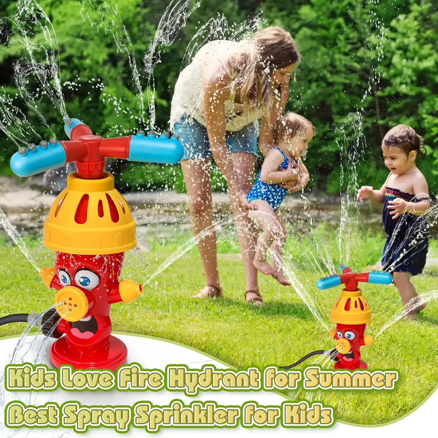 水スプレーおもちゃ消火栓スプリンクラー屋外裏庭庭水おもちゃ夏 - Gardening Tools 2 Year Old のレビューと価格