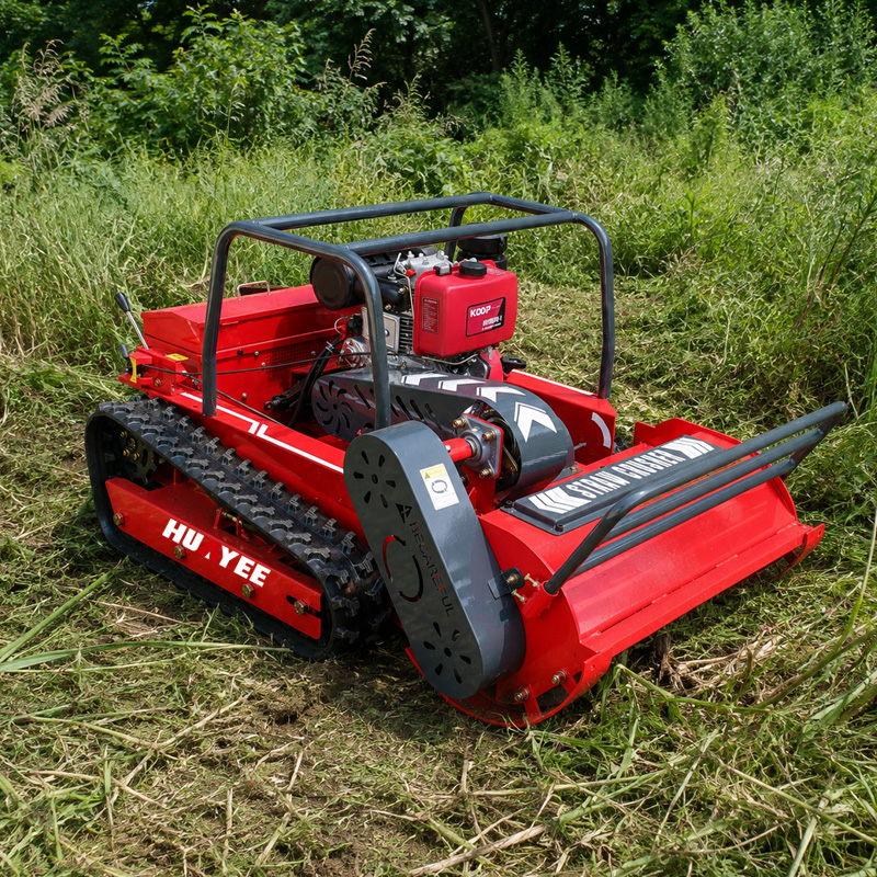全地形対応リモコン式芝刈り機、頑丈なクローラー式草刈機、急斜 - Gardening Tools Heavy Duty のレビューと価格