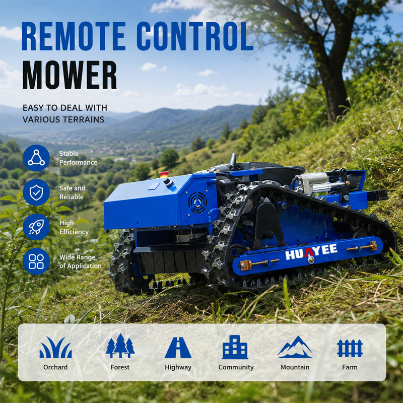 全地形対応リモコン式芝刈り機、頑丈なクローラー式草刈機、急斜 - Gardening Tools Heavy Duty のレビューと価格