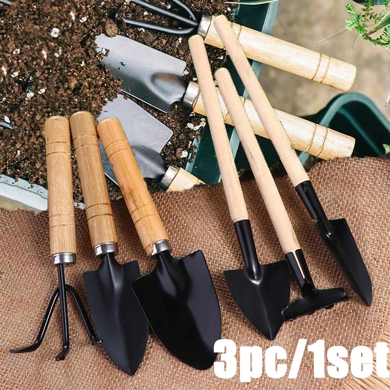 3PC/1セットミニガーデニングツールセットポータブル小型ガ - Gardening Tools Shop のレビューと価格