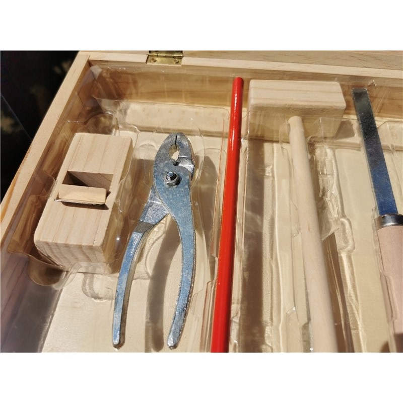 子供実生活木製大工箱ツール男の子のふりおもちゃ木製ツールセッ - Gardening Tools For 8 Year Olds のレビューと価格