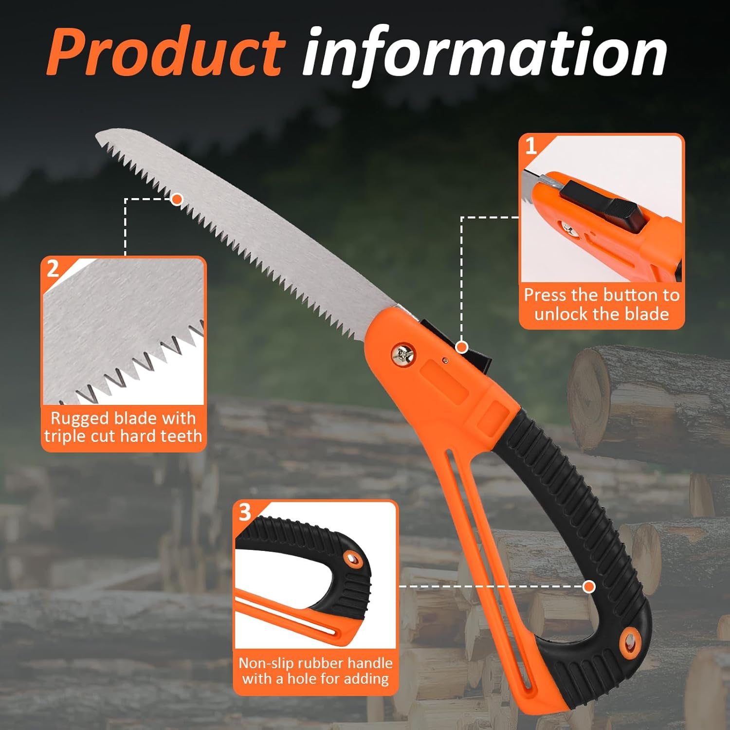 折りたたみ式携帯ハンドソー、木工用剪定鋸、庭用工具、キャンプ - Garden Hand Trowel のレビューと価格