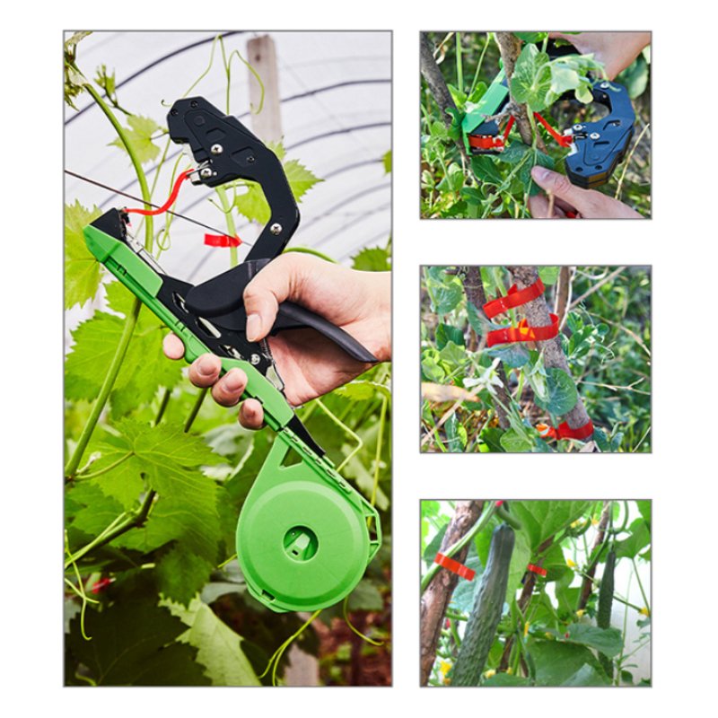 植物の枝を手で結ぶ結束機、庭のつる性植物、野菜、ブドウ、トマ - Gardening Tools Essential のレビューと価格